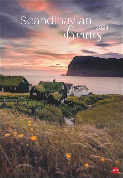 Scandinavian Dreams Posterkalender 2024. Ruhe und Natur: Die einzigartige Atmosphäre nordischer Landschaften eingefangen in einem großen Wandkalender. Ein Naturkalender zum Träumen