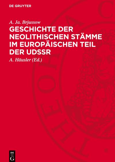 Geschichte der neolithischen Stämme im europäischen Teil der UdSSR