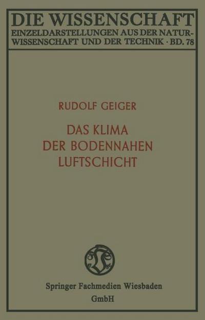 Das Klima der bodennahen Luftschicht