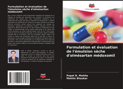 Formulation et évaluation de l’émulsion sèche d’olmésartan médoxomil