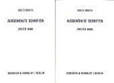 Ausgewählte Schriften.