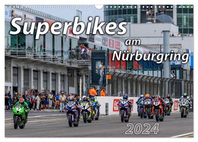 Superbikes am Nürburgring (Wandkalender 2024 DIN A3 quer), CALVENDO Monatskalender