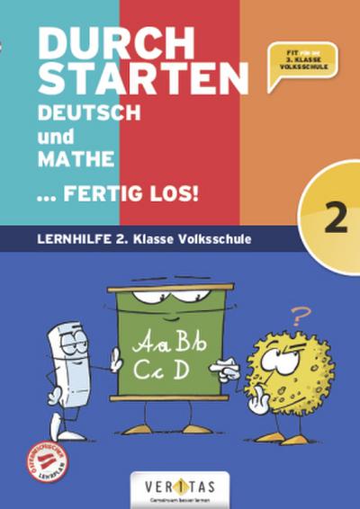 Durchstarten Volksschule  2. Klasse - Deutsch und Mathe ... fertig los! - Übungsbuch