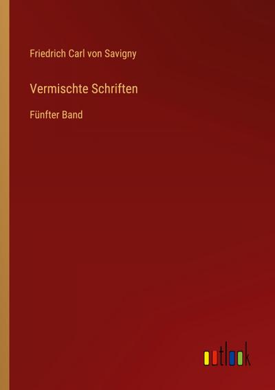 Vermischte Schriften