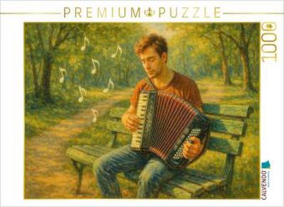 CALVENDO Puzzle Melancholie, gefaltet in Luft und Zeit | 1000 Teile Lege-Größe 64x48cm Foto-Puzzle für glückliche Stunden