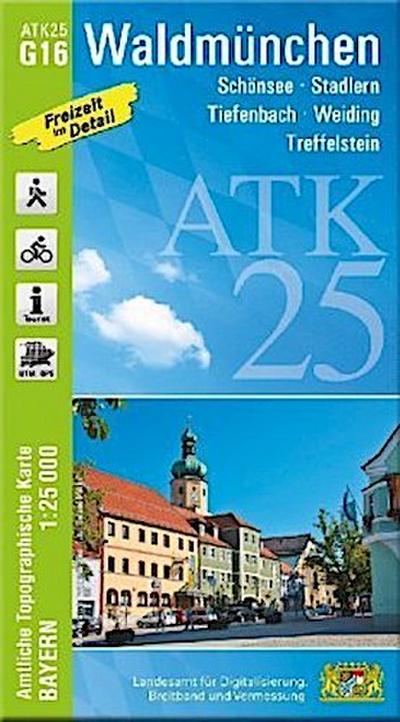 ATK25-G16 Waldmünchen (Amtliche Topographische Karte 1:25000)
