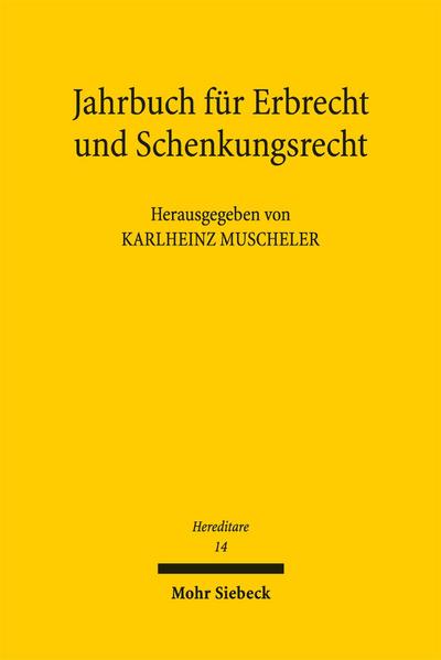 Jahrbuch für Erbrecht und Schenkungsrecht