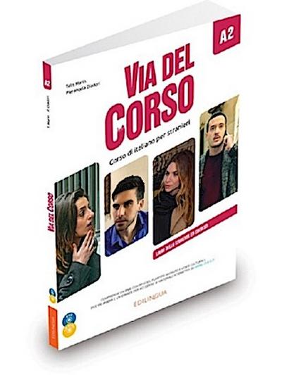 Via del Corso A2 - Libro dello studente ed esercizi (+ Audio + Video)