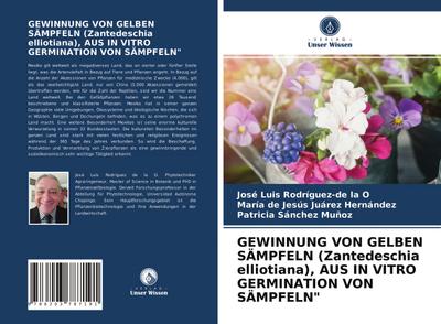 GEWINNUNG VON GELBEN SÄMPFELN (Zantedeschia elliotiana), AUS IN VITRO GERMINATION VON SÄMPFELN’