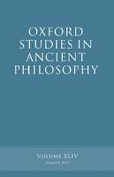Oxford Studies in Ancient Philosophy