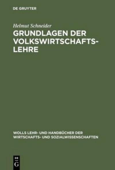 Grundlagen der Volkswirtschaftslehre
