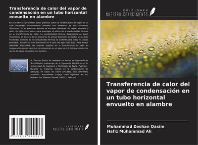 Transferencia de calor del vapor de condensación en un tubo horizontal envuelto en alambre