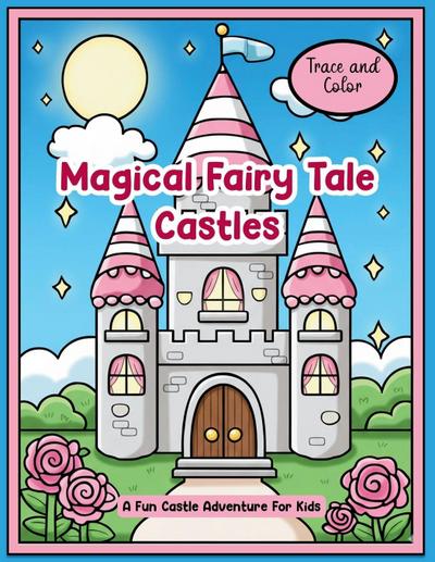 Trace and Color Magical Fairy Tale Castles