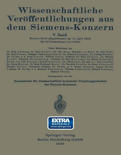 Wissenschaftliche Veröffentlichungen aus dem Siemens-Konzern