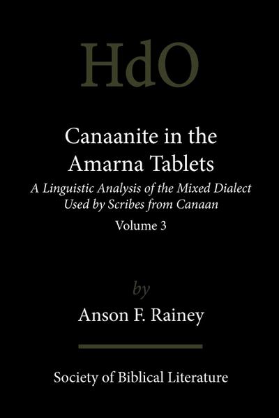 Canaanite in the Amarna Tablets