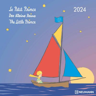 Der Kleine Prinz 2024 - Wand-Kalender - Broschüren-Kalender - 30x30 - 30x60 geöffnet - Kinder-Kalender - Illustrationen