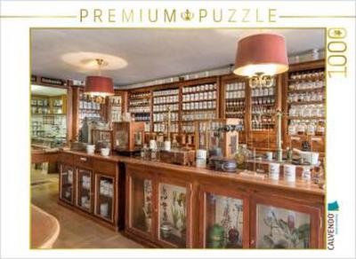 CALVENDO Puzzle Das Offizin des Apothekenmuseums in biedermeierlicher Wurzelholzausstattung | 1000 Teile Lege-Größe 64x48cm Foto-Puzzle für glückliche Stunden