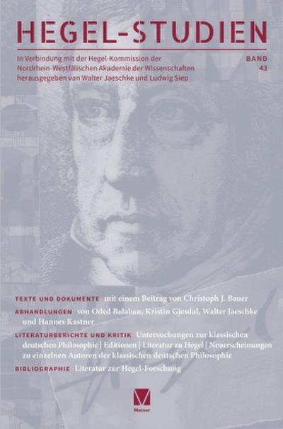 Hegel-Studien 43