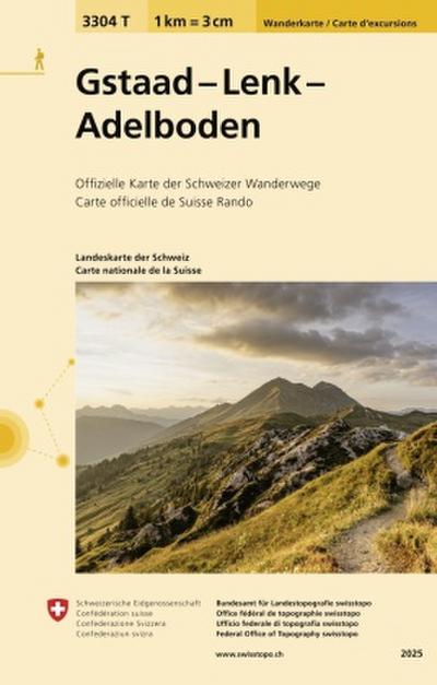 Swisstopo 1 : 33 333 Gstaad - Lenk - Adelboden