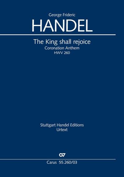 The King shall rejoice. Coronation Anthem III (Klavierauszug)