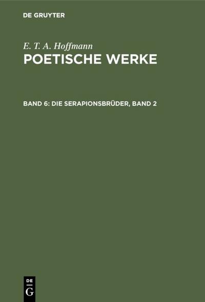 Die Serapionsbrüder, Band 2