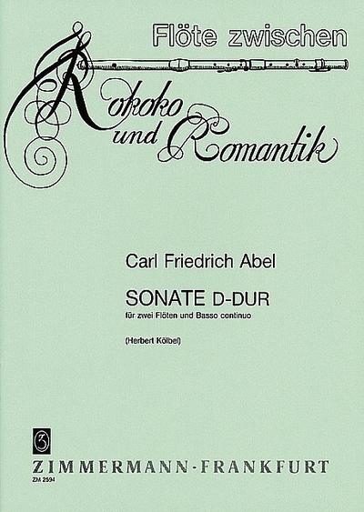 Sonate D-Durfür 2 Flöten und Bc