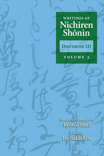 Writings of Nichiren Shonin Doctrine 3