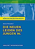 Die neuen Leiden des jungen W. von Ulrich Plenzdorf. Textanalyse und Interpretation mit ausführlicher Inhaltsangabe und Abituraufgaben mit Lösungen.