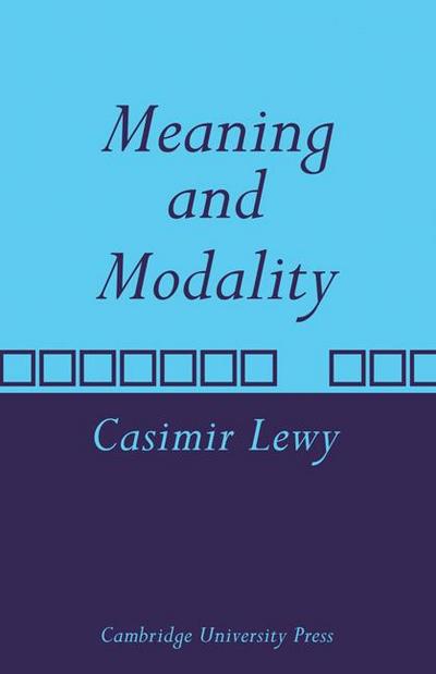 Meaning and Modality