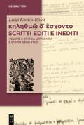 Scritti editi e inediti