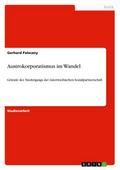 Austrokorporatismus im Wandel