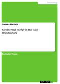 Geothermal energy in the state Brandenburg Sandra Gerlach Author