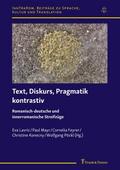 Text, Diskurs, Pragmatik kontrastiv