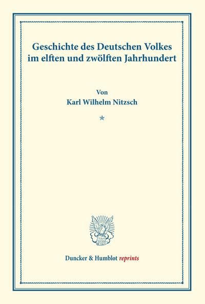 Geschichte des Deutschen Volkes bis zum Augsburger Religionsfrieden.