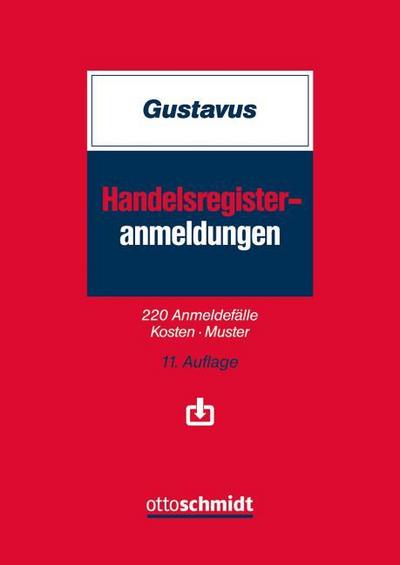 Handelsregisteranmeldungen, m. 1 Buch