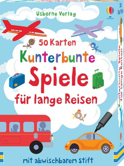 50 Karten: Kunterbunte Spiele für lange Reisen