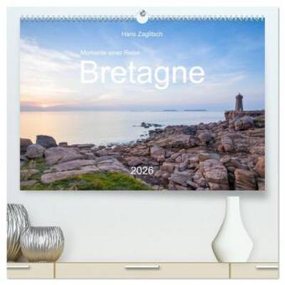 Momente einer Reise - Bretagne (hochwertiger Premium Wandkalender 2026 DIN A2 quer), Kunstdruck in Hochglanz