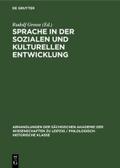 Sprache in der Sozialen und Kulturellen Entwicklung