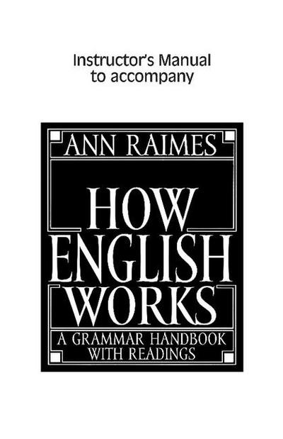 How English Works Instructor’s Manual