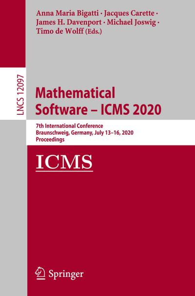 Mathematical Software - ICMS 2020