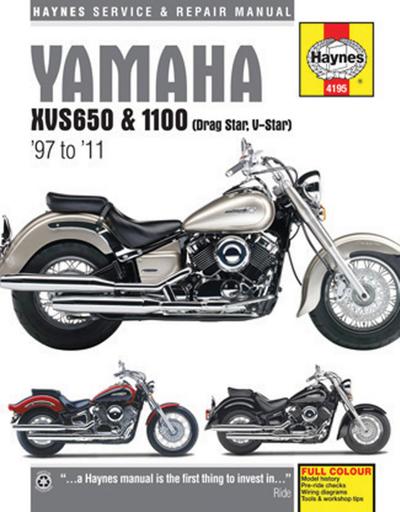 Yamaha XVS650 & 1100 Drag Star/V-Star (97 - 11) Haynes Repair Manual