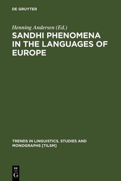 Sandhi Phenomena in the Languages of Europe