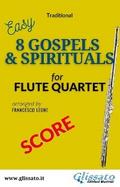 Flute quartet sheet music "8 Gospels & Spirituals " score