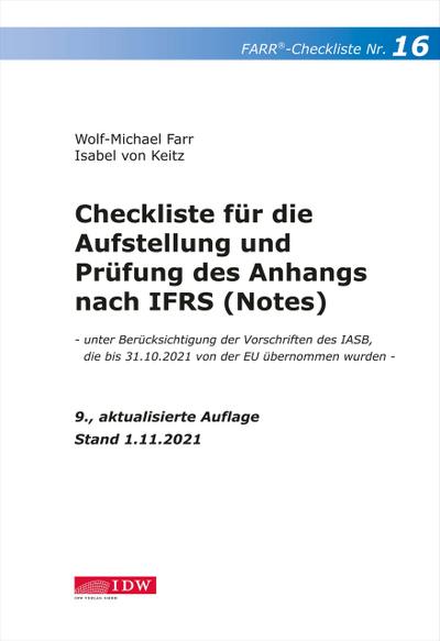Checkliste 16