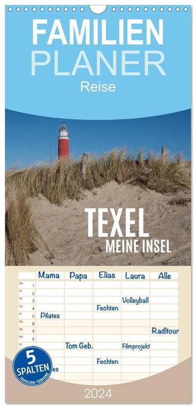 Familienplaner 2024 - Texel - Meine Insel mit 5 Spalten (Wandkalender, 21 x 45 cm) CALVENDO