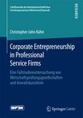Corporate Entrepreneurship in Professional Service