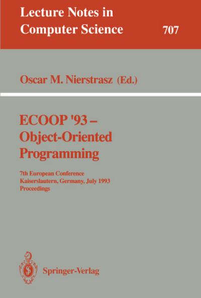 ECOOP ’93 - Object-Oriented Programming