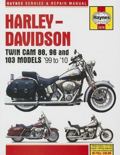 Harley-Davidson Twin Cam 88, 96 & 103 Models (99 - 10) Haynes Repair Manual