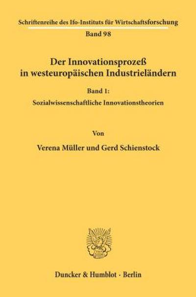 Der Innovationsprozeß in westeuropäischen Industrieländern.