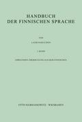 Handbuch der finnischen Sprache. 1. Band